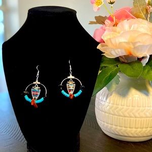 Custom Made Tribal Arrowhead Earrings